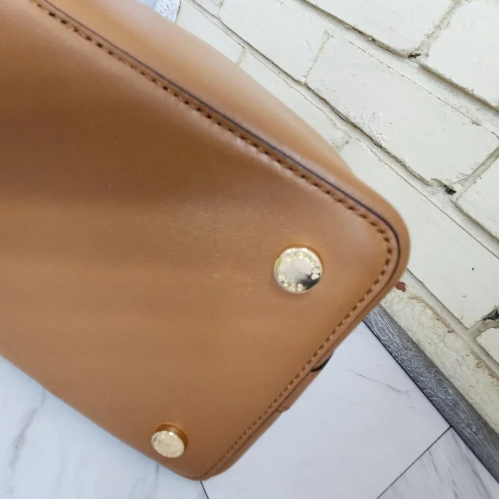 Nwot Michael Kors Cary Brown Suede & Leather w/Pouch Crossbody Bag Purse